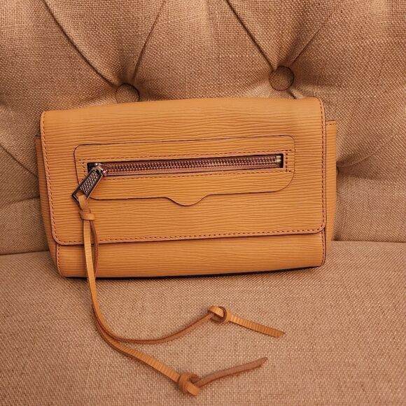 Rebecca Minkoff Tan Crossbody Gold Hardware and Chain - Picture 1 of 6
